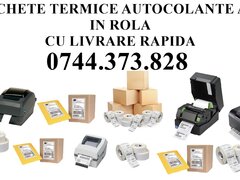 Rola etichete autocolante AWB termice 100x150 mm , etichetare paleti
